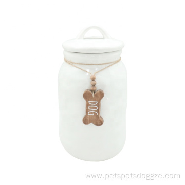 High Quality Pet Food Storage Dog Ceramic Jar